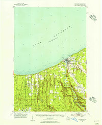 Ontonagon 1955 topographic map thumbnail