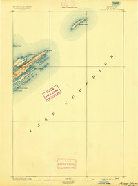 Passage Island 1895 topographic map thumbnail