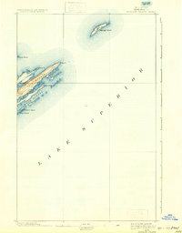Passage Island 1895 topographic map thumbnail