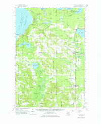 Pellston 1958 topographic map thumbnail