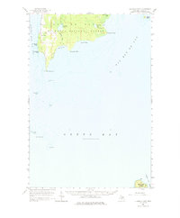 Peninsula Point 1958 topographic map thumbnail