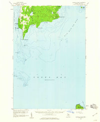 Peninsula Point 1958 topographic map thumbnail