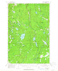 Perch Lake 1954 topographic map thumbnail