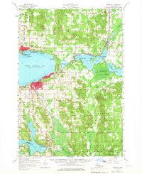 Petoskey 1958 topographic map thumbnail
