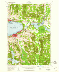 Petoskey 1958 topographic map thumbnail