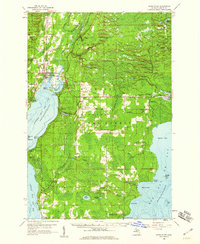 Rapid River 1958 topographic map thumbnail