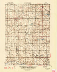 Ravenna 1945 topographic map preview