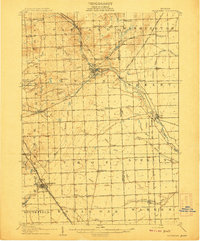 Rochester 1908 topographic map thumbnail