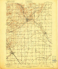 Rochester 1908 topographic map thumbnail