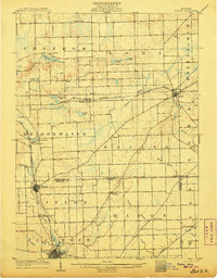 Saline 1906 topographic map preview