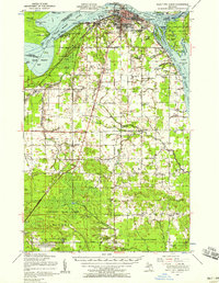 Sault Ste. Marie 1951 topographic map thumbnail