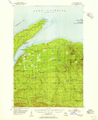 Skanee 1954 topographic map thumbnail