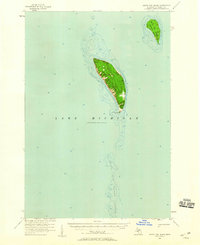 South Fox Island 1956 topographic map thumbnail