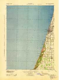 South Haven 1943 topographic map thumbnail