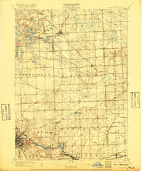 South Lyon 1906 topographic map thumbnail