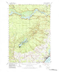 Tawas City 1959 topographic map thumbnail