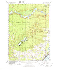 Tawas City 1959 topographic map thumbnail