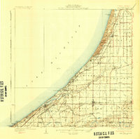 Three Oaks 1930 topographic map thumbnail