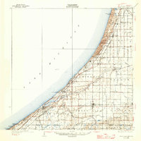 Three Oaks 1930 topographic map thumbnail