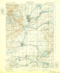 Three Rivers 1916 topographic map thumbnail
