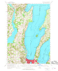Traverse City 1957 topographic map thumbnail