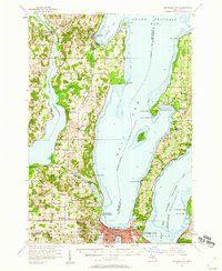 Traverse City 1957 topographic map thumbnail