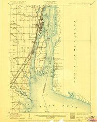 Wyandotte 1906 topographic map thumbnail