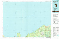 Au Sable Point 1984 topographic map thumbnail