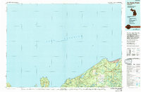 Au Sable Point 1984 topographic map thumbnail