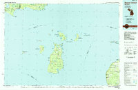 Beaver Island topographic map thumbnail