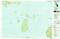 Beaver Island 1984 topographic map thumbnail
