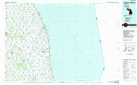Harbor Beach 1984 topographic map thumbnail