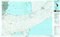 Lake St. Clair South 1985 topographic map thumbnail