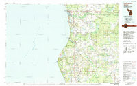 Ludington 1983 topographic map thumbnail