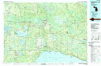 Manistique Lake 1985 topographic map thumbnail