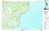 Tawas City 1984 topographic map thumbnail