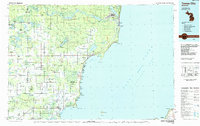 Tawas City 1984 topographic map thumbnail