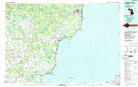 Tawas City 1984 topographic map thumbnail
