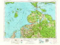 Cheboygan 1955 topographic map thumbnail