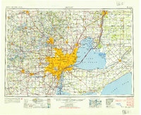 Detroit 1954 topographic map thumbnail