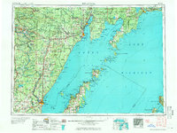 Escanaba 1958 topographic map thumbnail