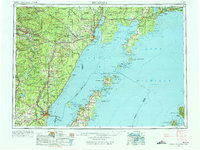 Escanaba 1954 topographic map thumbnail