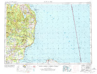 Tawas City 1954 topographic map thumbnail