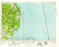 Tawas City 1958 topographic map thumbnail