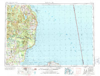 Tawas City 1954 topographic map thumbnail