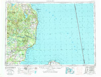Tawas City 1954 topographic map thumbnail
