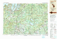 Traverse City 1989 topographic map thumbnail