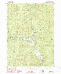 Agness 1989 topographic map thumbnail