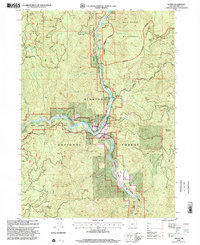 Agness 1998 topographic map thumbnail