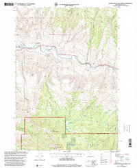Aldrich Mountain North 1998 topographic map thumbnail